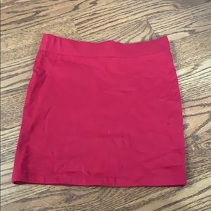 red miniskirt